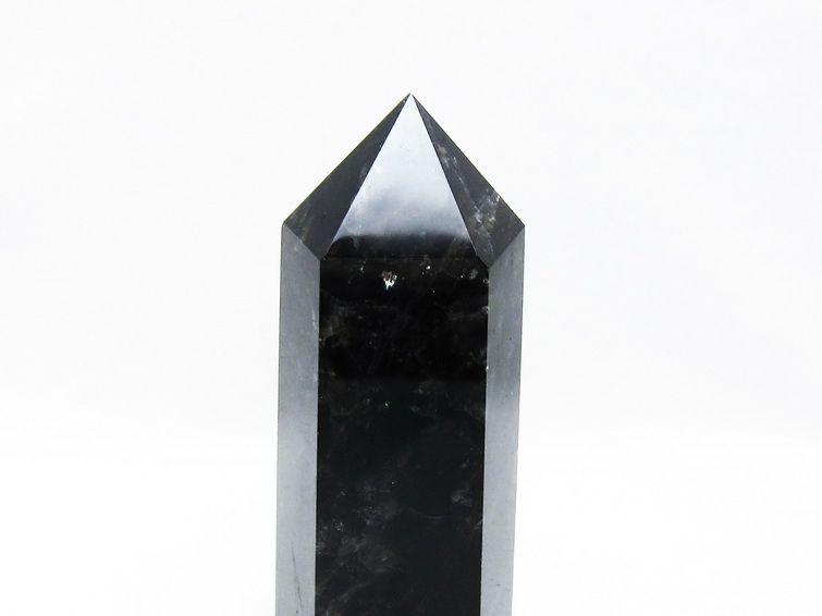 モリオン 黒水晶 六角柱 ポイント 置物 一点物 152-3691