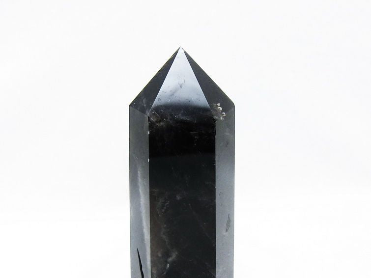 モリオン 黒水晶 六角柱 ポイント 置物 一点物 152-3691