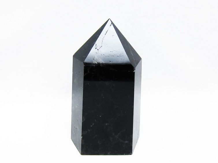 モリオン 黒水晶 六角柱 ポイント 置物 一点物 152-3692