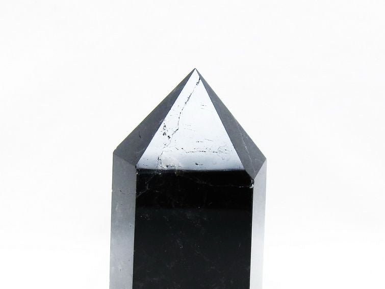 モリオン 黒水晶 六角柱 ポイント 置物 一点物 152-3692