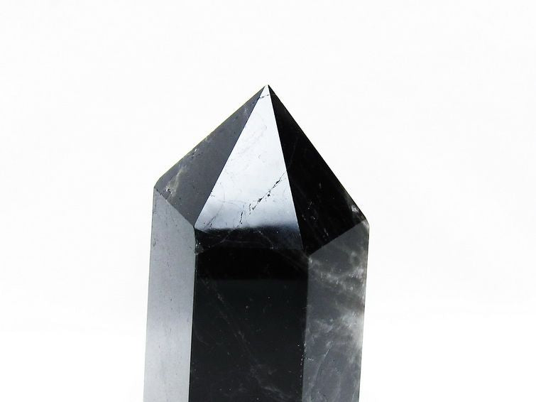 モリオン 黒水晶 六角柱 ポイント 置物 一点物 152-3692