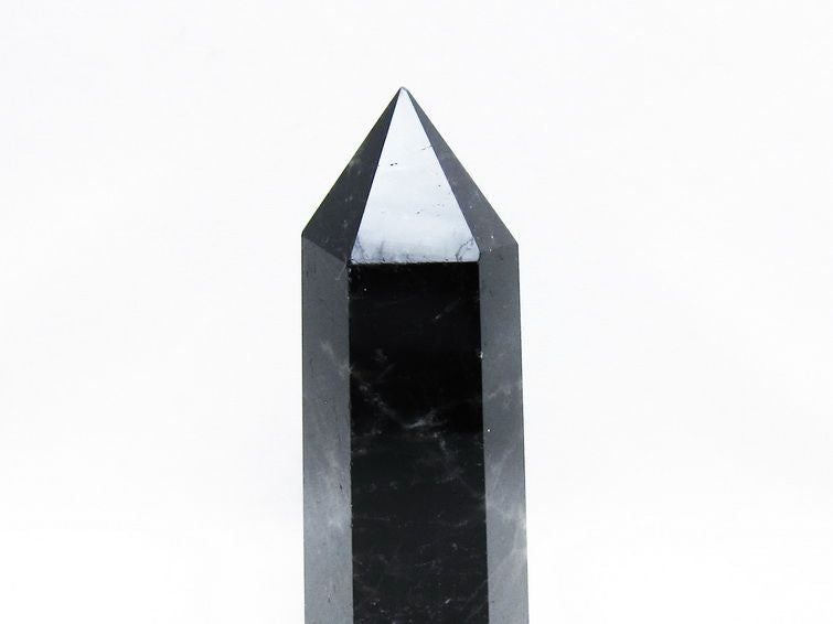 モリオン 黒水晶 六角柱 ポイント 置物 一点物 152-3704