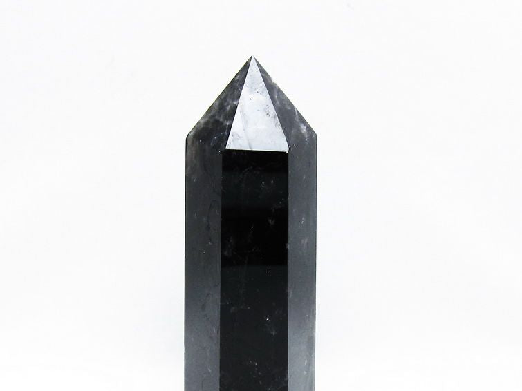モリオン 黒水晶 六角柱 ポイント 置物 一点物 152-3707