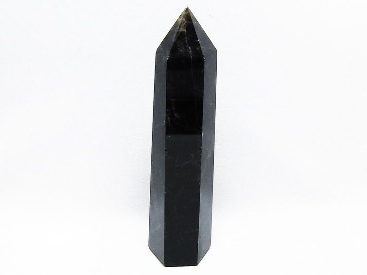 モリオン 黒水晶 六角柱 ポイント 置物 一点物 152-3709