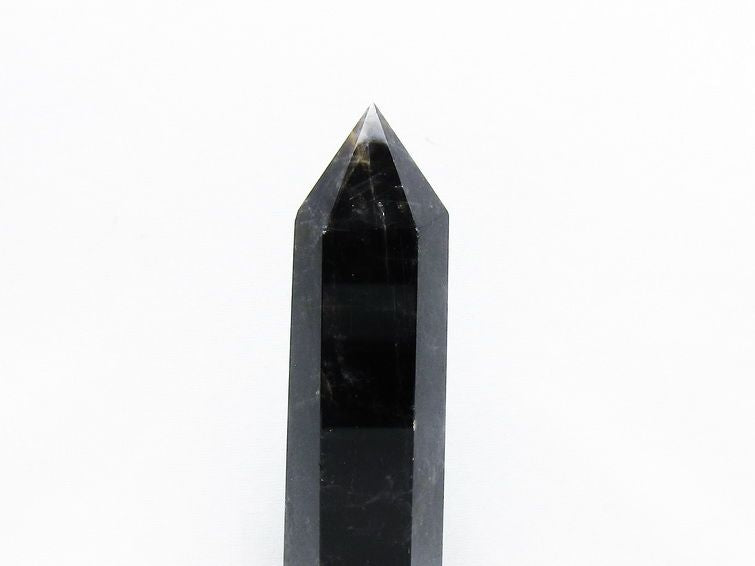 モリオン 黒水晶 六角柱 ポイント 置物 一点物 152-3709