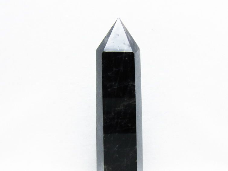 モリオン 黒水晶 六角柱 ポイント 置物 一点物 152-3709