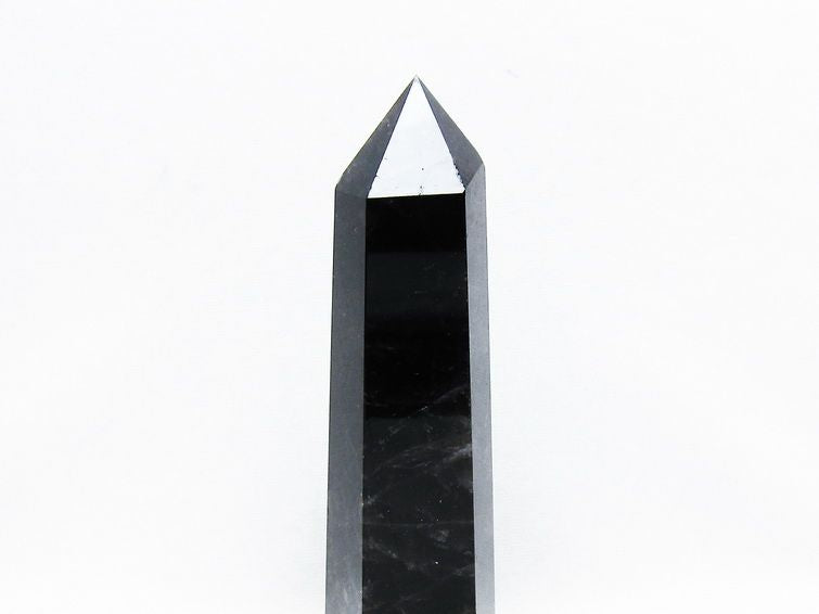 モリオン 黒水晶 六角柱 ポイント 置物 一点物 152-3710