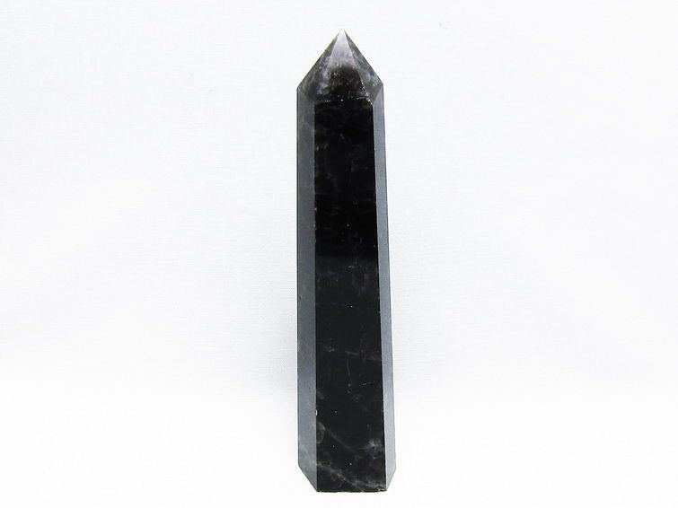 モリオン 黒水晶 六角柱 ポイント 置物 一点物 152-3711