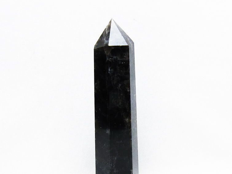 モリオン 黒水晶 六角柱 ポイント 置物 一点物 152-3711