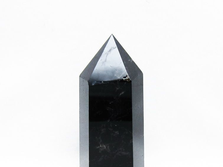 モリオン 黒水晶 六角柱 ポイント 置物 一点物 152-3716