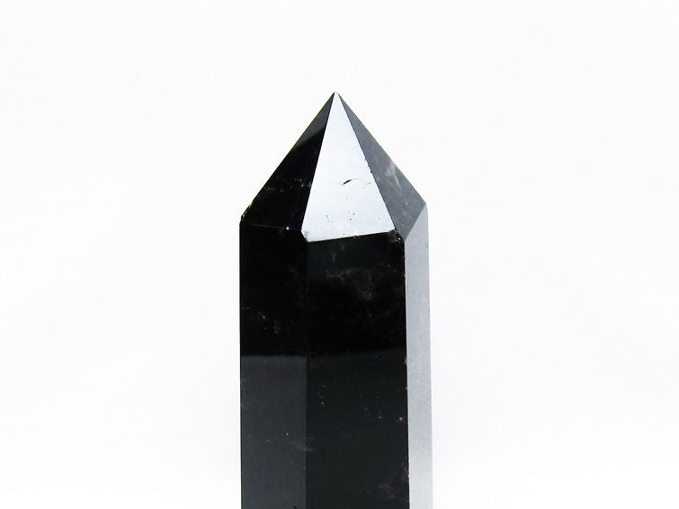 モリオン 黒水晶 六角柱 ポイント 置物 一点物 152-3716