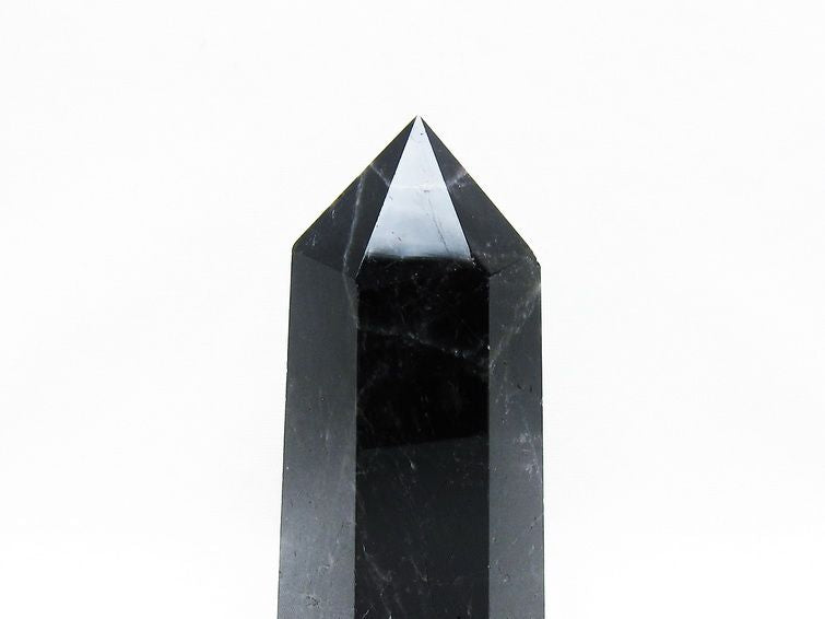 モリオン 黒水晶 六角柱 ポイント 置物 一点物 152-3718