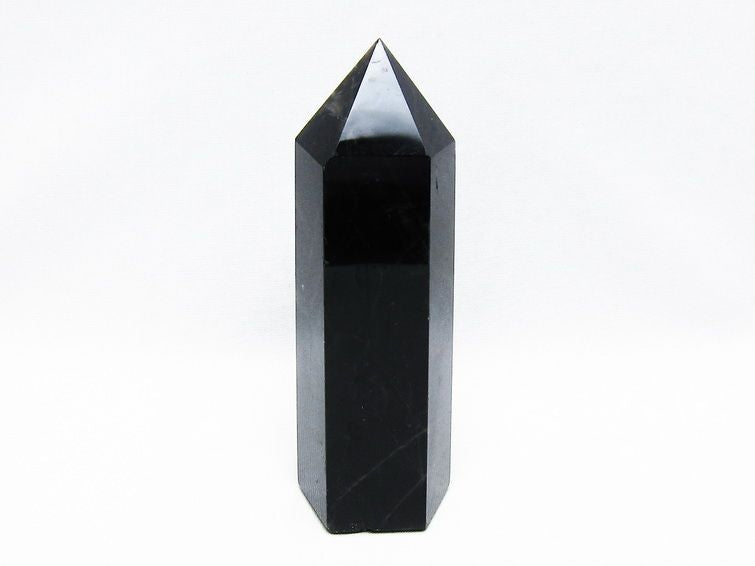モリオン 黒水晶 六角柱 ポイント 置物 一点物 152-3723