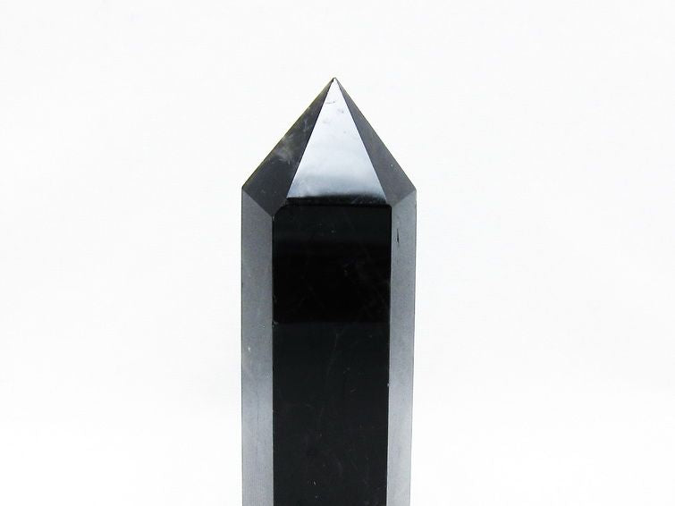 モリオン 黒水晶 六角柱 ポイント 置物 一点物 152-3723