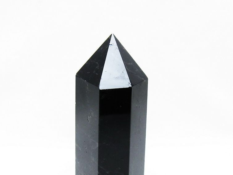 モリオン 黒水晶 六角柱 ポイント 置物 一点物 152-3725