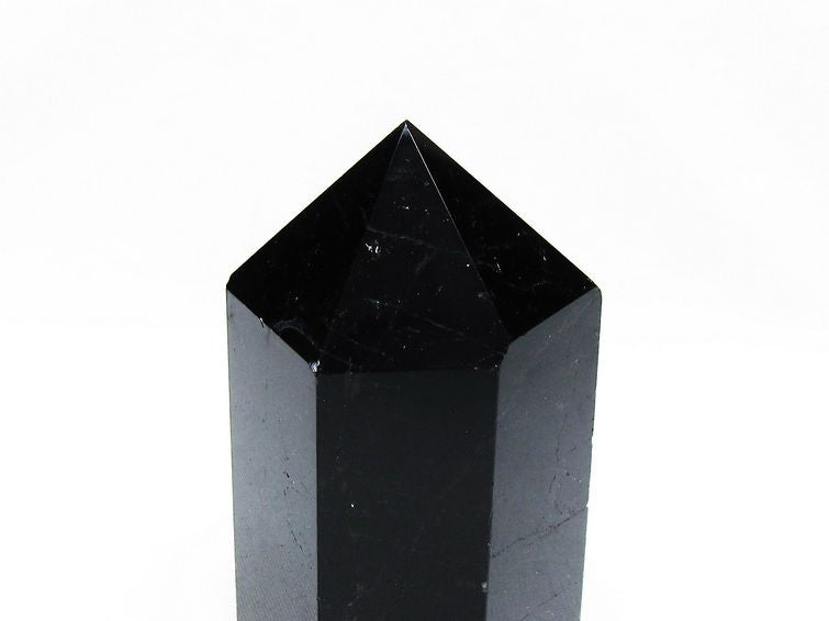 モリオン 黒水晶 六角柱 ポイント 置物 一点物 152-3732