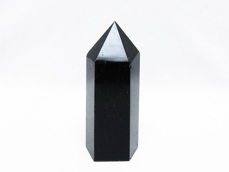 モリオン 黒水晶 六角柱 ポイント 置物 一点物 152-3733