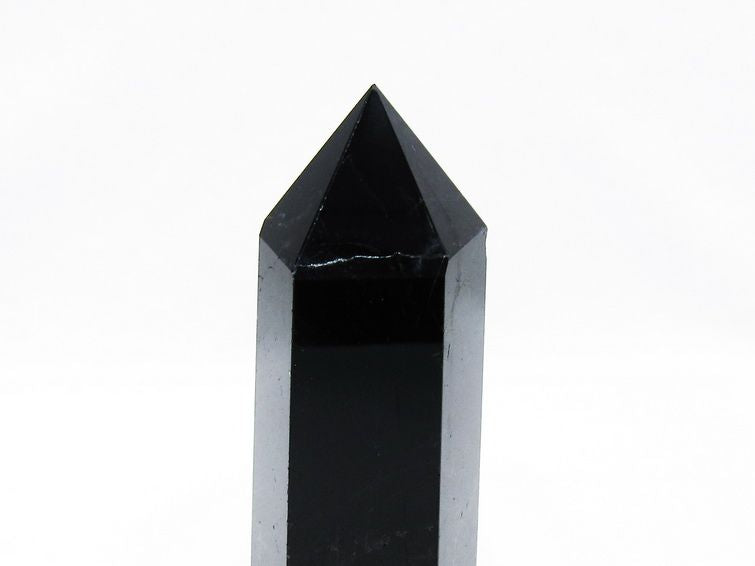 モリオン 黒水晶 六角柱 ポイント 置物 一点物 152-3734