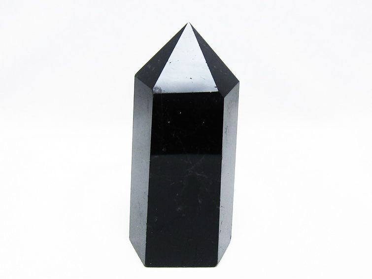 モリオン 黒水晶 六角柱 ポイント 置物 一点物 152-3738