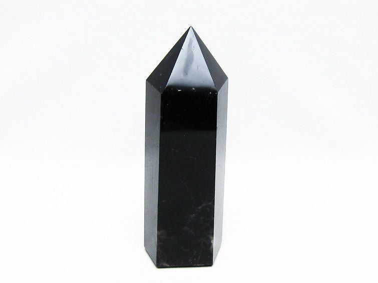 モリオン 黒水晶 六角柱 ポイント 置物 一点物 152-3739