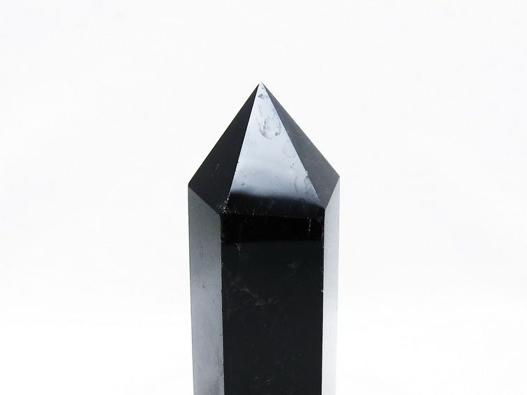モリオン 黒水晶 六角柱 ポイント 置物 一点物 152-3739