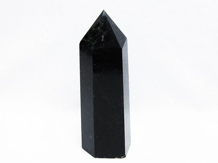 モリオン 黒水晶 六角柱 ポイント 置物 一点物 152-3744