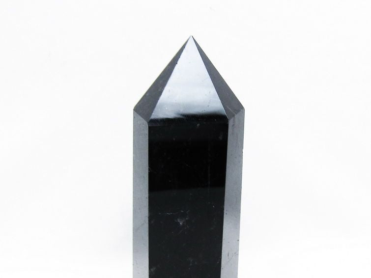 モリオン 黒水晶 六角柱 ポイント 置物 一点物 152-3749