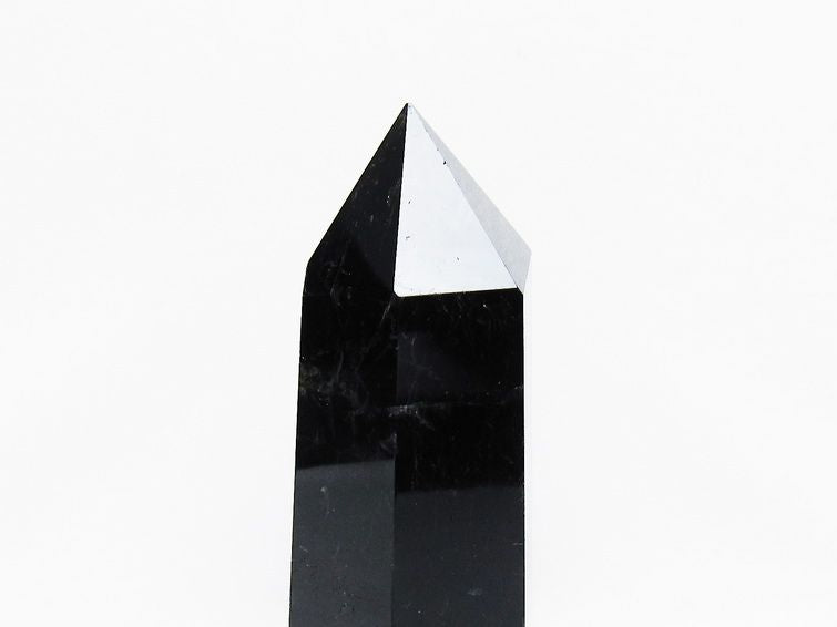 モリオン 黒水晶 六角柱 ポイント 置物 一点物 152-3749