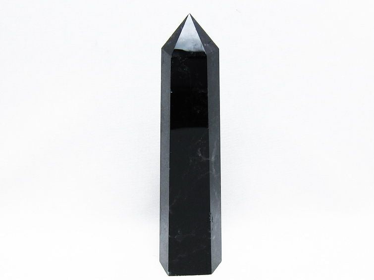 モリオン 黒水晶 六角柱 ポイント 置物 一点物 152-3750