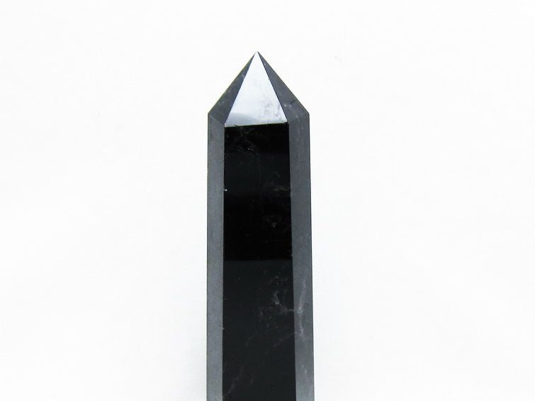 モリオン 黒水晶 六角柱 ポイント 置物 一点物 152-3750