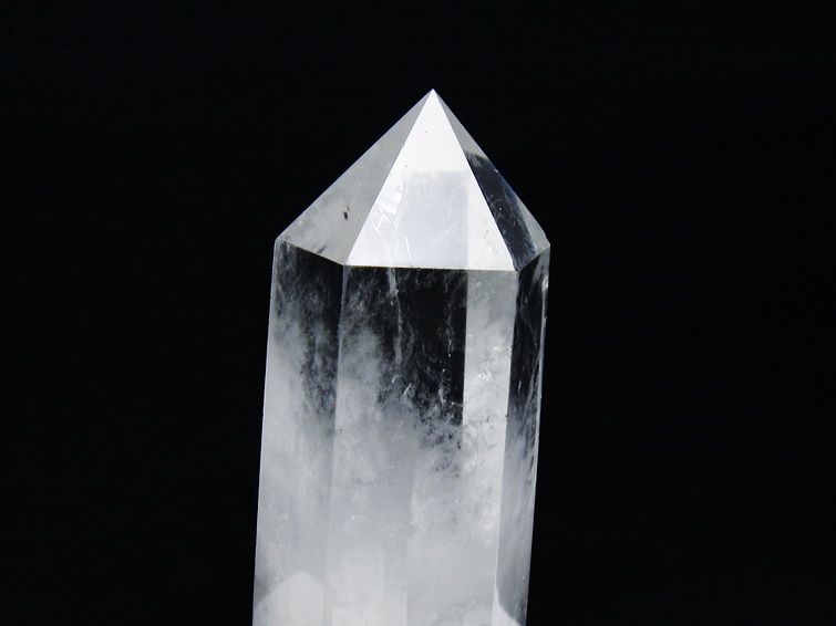 水晶 六角柱 水晶 ポイント 台座付属 一点物 152-3755