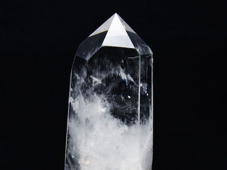 水晶 六角柱 水晶 ポイント 台座付属 一点物 152-3757