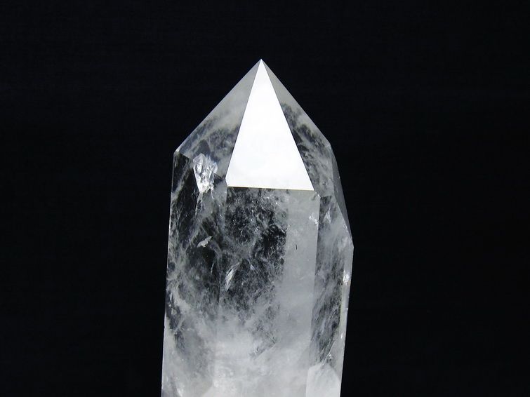 水晶 六角柱 水晶 ポイント 台座付属 一点物 152-3758
