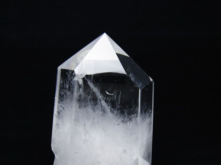 水晶 六角柱 水晶 ポイント 台座付属 一点物 152-3759