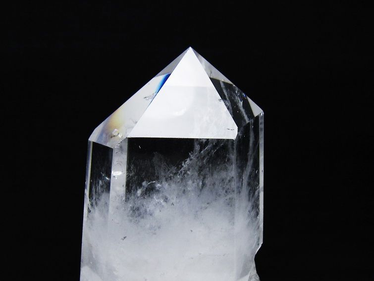 水晶 六角柱 水晶 ポイント 台座付属 一点物 152-3759