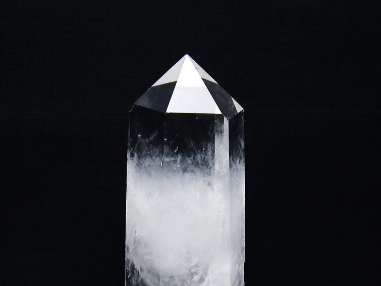 水晶 六角柱 水晶 ポイント 台座付属 一点物 152-3760