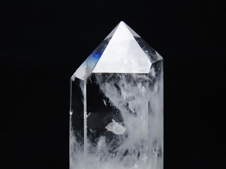 水晶 六角柱 水晶 ポイント 台座付属 一点物 152-3763