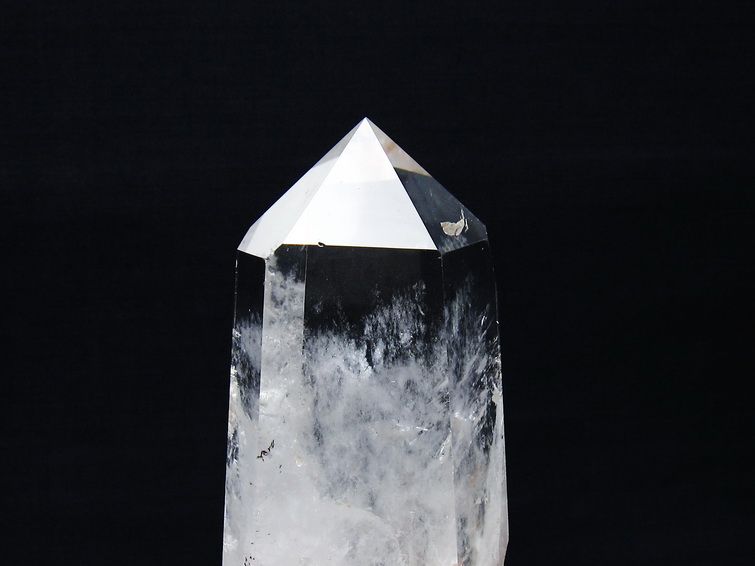 水晶 六角柱 水晶 ポイント 台座付属 一点物 152-3765