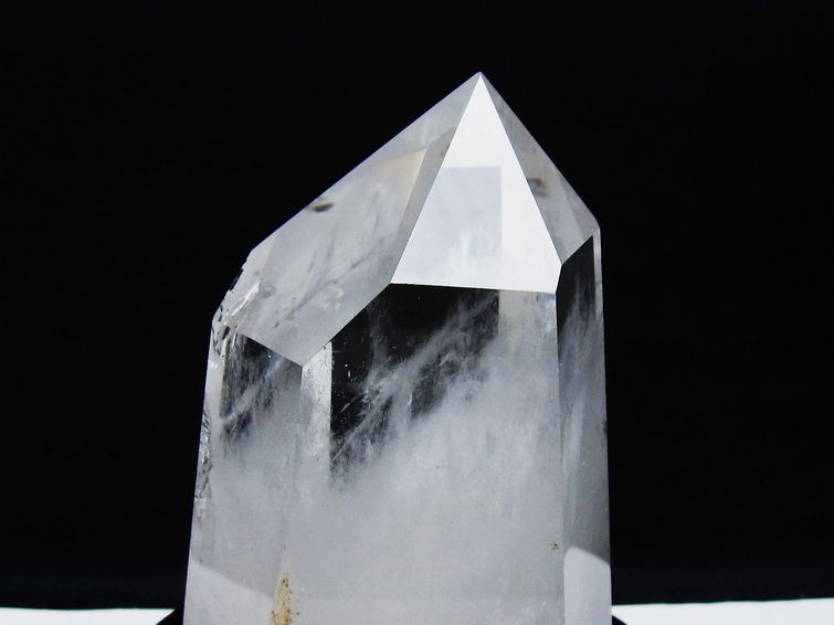 水晶 六角柱 水晶 ポイント 台座付属 一点物 152-3767