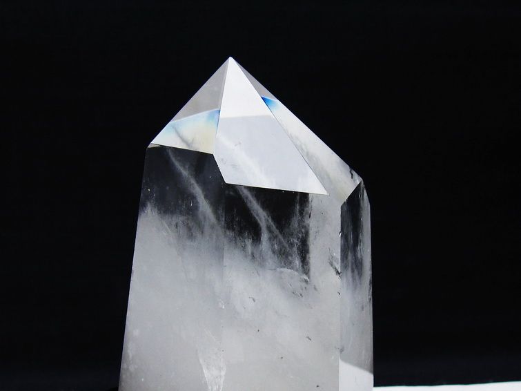 水晶 六角柱 水晶 ポイント 台座付属 一点物 152-3767