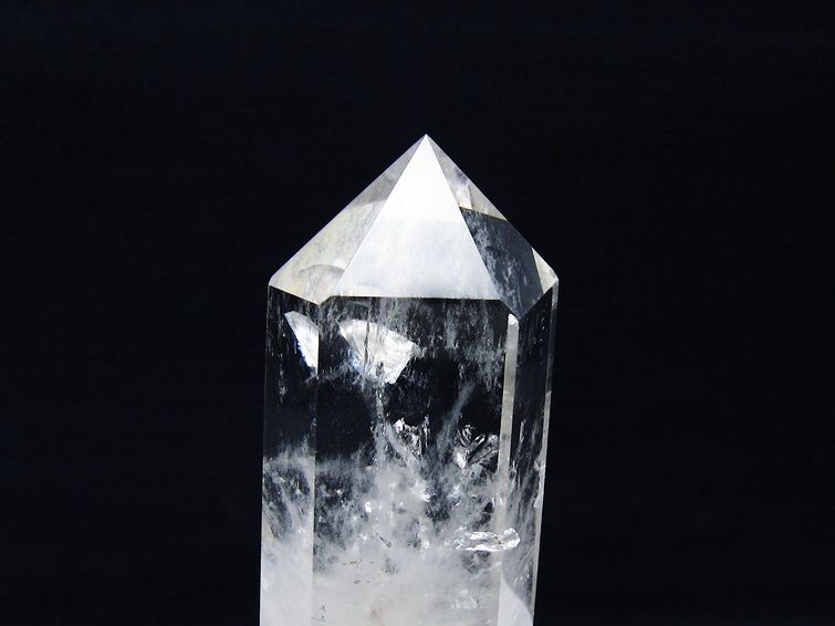 水晶 六角柱 水晶 ポイント 台座付き 一点物 152-3771 [sold out]