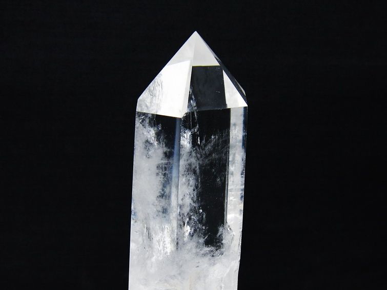 水晶 六角柱 水晶 ポイント 台座付属 一点物 152-3773