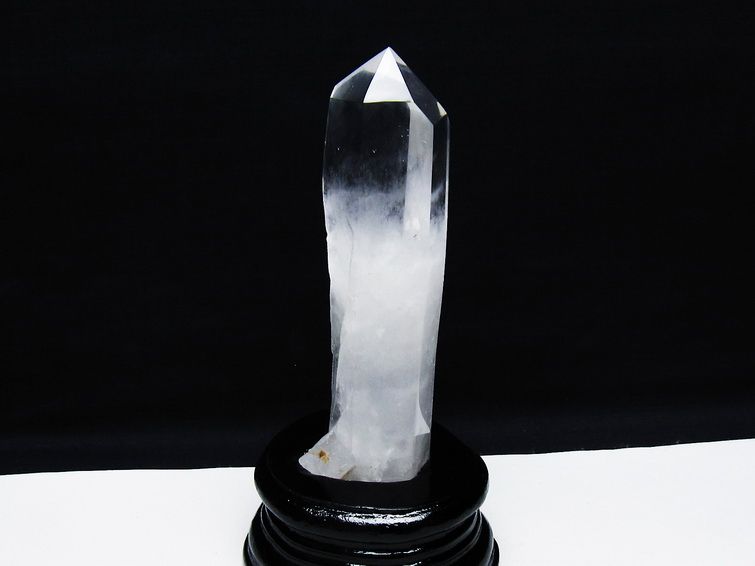 水晶 六角柱 水晶 ポイント 台座付属 一点物 152-3775
