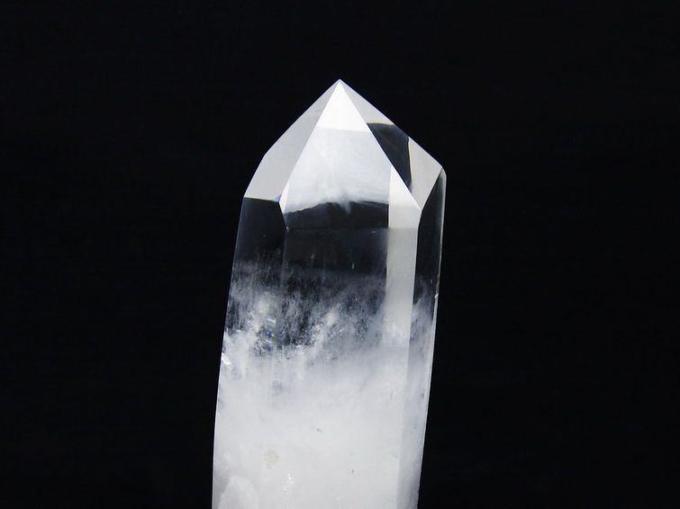 水晶 六角柱 水晶 ポイント 台座付属 一点物 152-3775