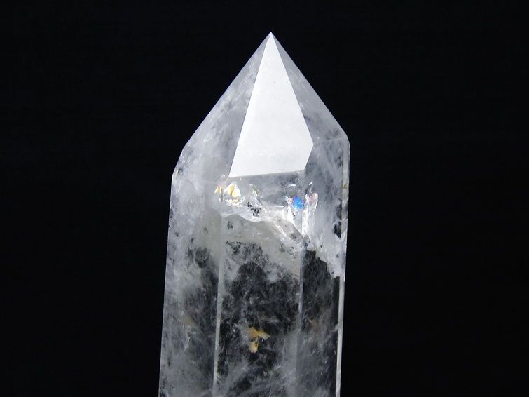 水晶 六角柱 水晶 ポイント 台座付属 一点物 152-3776