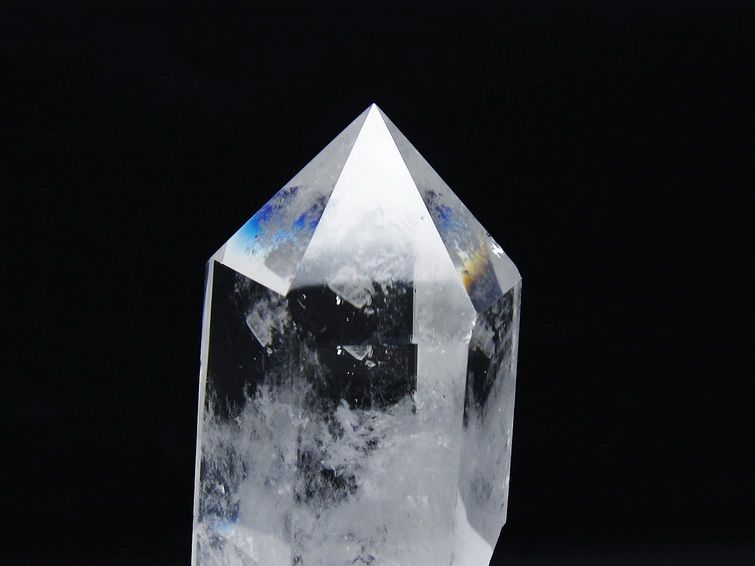水晶 六角柱 水晶 ポイント 台座付属 一点物 152-3777