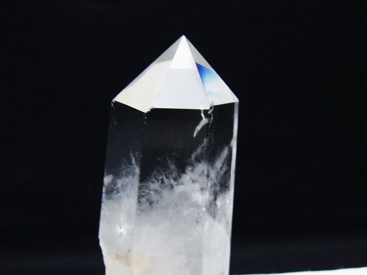 水晶 六角柱 水晶 ポイント 台座付属 一点物 152-3778