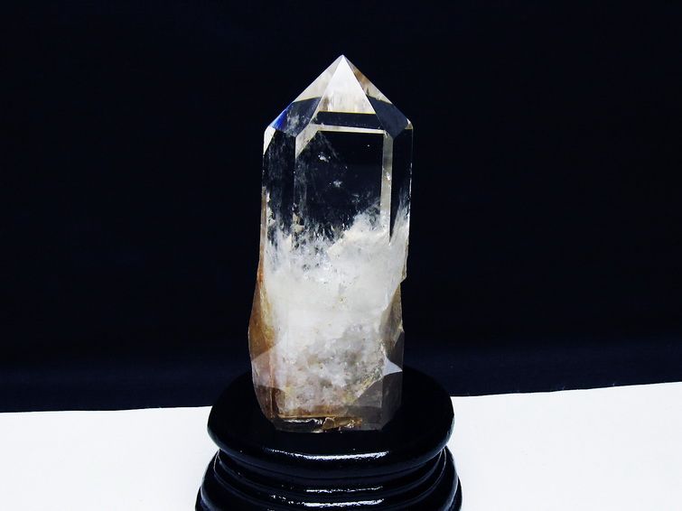 水晶 六角柱 水晶 ポイント 台座付属 一点物 152-3780