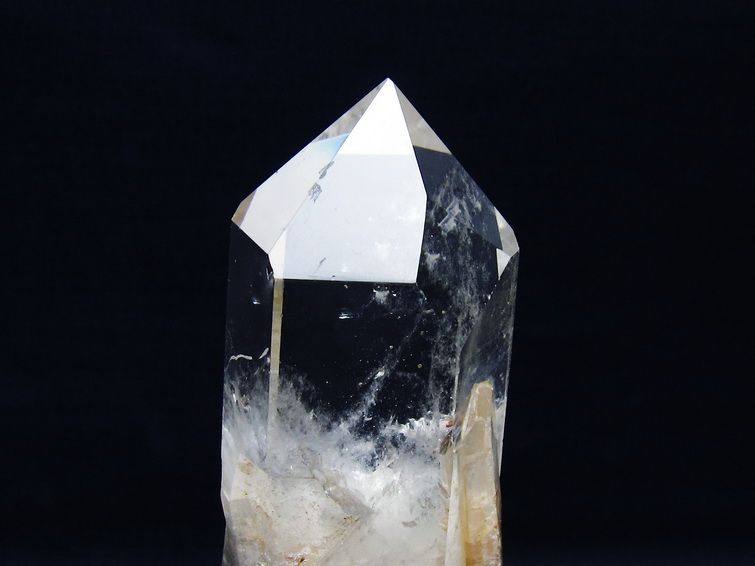 水晶 六角柱 水晶 ポイント 台座付属 一点物 152-3780