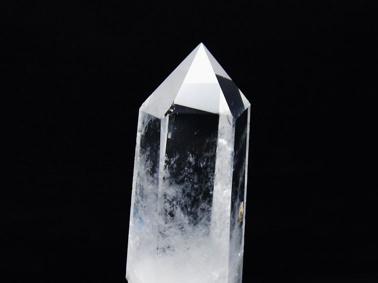 水晶 六角柱 水晶 ポイント 台座付属 一点物 152-3781